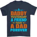 Daddy A Dad Forever Fathers Day Funny Mens T-Shirt Cotton Gildan Navy Blue