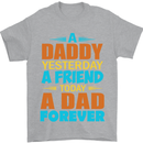 Daddy A Dad Forever Fathers Day Funny Mens T-Shirt Cotton Gildan Sports Grey