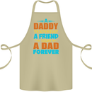 Daddy A Dad Forever Funny Fathers Day Cotton Apron 100% Organic Khaki