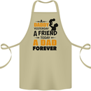 Daddy A Dad Forever Funny Fathers Day Cotton Apron 100% Organic Khaki