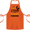 Daddy A Dad Forever Funny Fathers Day Cotton Apron 100% Organic Orange