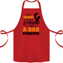 Daddy A Dad Forever Funny Fathers Day Cotton Apron 100% Organic Red