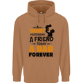 Daddy A Dad Forever Funny Fathers Day Mens 80% Cotton Hoodie Caramel Latte