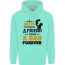 Daddy A Dad Forever Funny Fathers Day Mens 80% Cotton Hoodie Peppermint