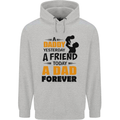Daddy A Dad Forever Funny Fathers Day Mens 80% Cotton Hoodie Sports Grey
