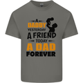 Daddy A Dad Forever Funny Fathers Day Mens Cotton T-Shirt Tee Top Charcoal