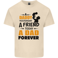 Daddy A Dad Forever Funny Fathers Day Mens Cotton T-Shirt Tee Top Natural