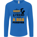 Daddy A Dad Forever Funny Fathers Day Mens Long Sleeve T-Shirt Royal Blue