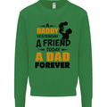 Daddy A Dad Forever Funny Fathers Day Mens Sweatshirt Jumper Irish Green