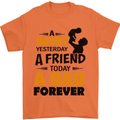 Daddy A Dad Forever Funny Fathers Day Mens T-Shirt Cotton Gildan Orange