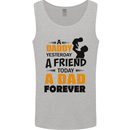 Daddy A Dad Forever Funny Fathers Day Mens Vest Tank Top Sports Grey