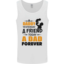 Daddy A Dad Forever Funny Fathers Day Mens Vest Tank Top White