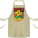 Daddy Dog Fathers Day Cotton Apron 100% Organic Khaki