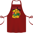 Daddy Dog Fathers Day Cotton Apron 100% Organic Maroon