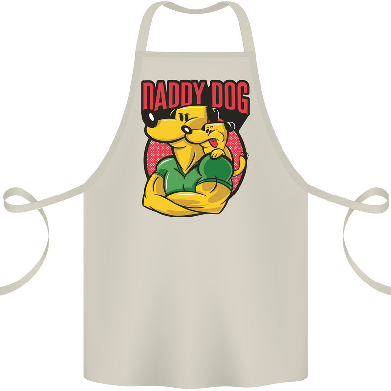 Daddy Dog Fathers Day Cotton Apron 100% Organic Natural