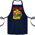 Daddy Dog Fathers Day Cotton Apron 100% Organic Navy Blue