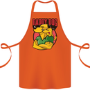 Daddy Dog Fathers Day Cotton Apron 100% Organic Orange