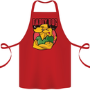 Daddy Dog Fathers Day Cotton Apron 100% Organic Red