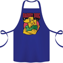 Daddy Dog Fathers Day Cotton Apron 100% Organic Royal Blue
