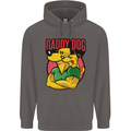 Daddy Dog Fathers Day Mens 80% Cotton Hoodie Charcoal