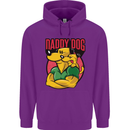 Daddy Dog Fathers Day Mens 80% Cotton Hoodie Purple