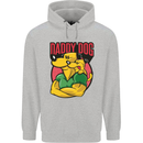Daddy Dog Fathers Day Mens 80% Cotton Hoodie Sports Grey