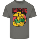 Daddy Dog Fathers Day Mens Cotton T-Shirt Tee Top Charcoal
