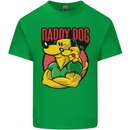 Daddy Dog Fathers Day Mens Cotton T-Shirt Tee Top Irish Green