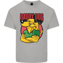 Daddy Dog Fathers Day Mens Cotton T-Shirt Tee Top Sports Grey