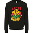 Daddy Dog Fathers Day Mens Sweatshirt Jumper Black