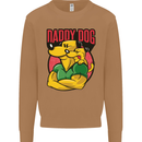 Daddy Dog Fathers Day Mens Sweatshirt Jumper Caramel Latte