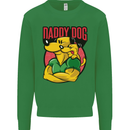 Daddy Dog Fathers Day Mens Sweatshirt Jumper Irish Green
