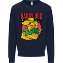 Daddy Dog Fathers Day Mens Sweatshirt Jumper Navy Blue