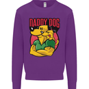 Daddy Dog Fathers Day Mens Sweatshirt Jumper Purple