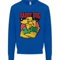 Daddy Dog Fathers Day Mens Sweatshirt Jumper Royal Blue