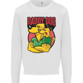 Daddy Dog Fathers Day Mens Sweatshirt Jumper White