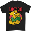 Daddy Dog Fathers Day Mens T-Shirt Cotton Gildan Black