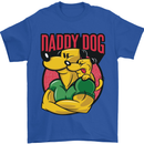 Daddy Dog Fathers Day Mens T-Shirt Cotton Gildan Royal Blue