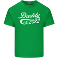 Daddy Est. 2022 Funny Father's Day Mens Cotton T-Shirt Tee Top Irish Green