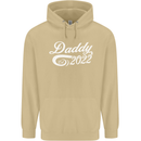 Daddy Est. 2022 Funny Father's Day Mens Hoodie Sand