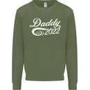 Daddy Est. 2022 Funny Father's Day Mens Sweatshirt Jumper Military Green