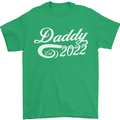 Daddy Est. 2022 Funny Father's Day Mens T-Shirt Cotton Gildan Irish Green
