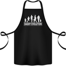 Daddy Evolution Fathers Day Cotton Apron 100% Organic Black