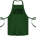 Daddy Evolution Fathers Day Cotton Apron 100% Organic Forest Green