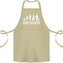 Daddy Evolution Fathers Day Cotton Apron 100% Organic Khaki