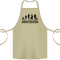 Daddy Evolution Fathers Day Cotton Apron 100% Organic Khaki