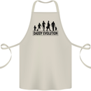 Daddy Evolution Fathers Day Cotton Apron 100% Organic Natural