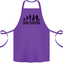 Daddy Evolution Fathers Day Cotton Apron 100% Organic Purple