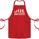 Daddy Evolution Fathers Day Cotton Apron 100% Organic Red