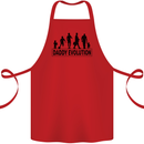 Daddy Evolution Fathers Day Cotton Apron 100% Organic Red